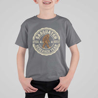 Funny Bigfoot Research Team T Shirt For Kid Retro Official Sasquatch Forest Stroll - Wonder Print Shop