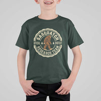 Funny Bigfoot Research Team T Shirt For Kid Retro Official Sasquatch Forest Stroll - Wonder Print Shop