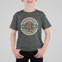 Funny Bigfoot Research Team T Shirt For Kid Retro Official Sasquatch Forest Stroll - Wonder Print Shop