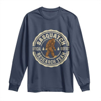 Funny Bigfoot Research Team Long Sleeve Shirt Retro Official Sasquatch Forest Stroll - Wonder Print Shop