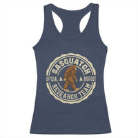 Funny Bigfoot Research Team Racerback Tank Top Retro Official Sasquatch Forest Stroll - Wonder Print Shop