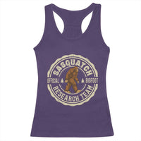 Funny Bigfoot Research Team Racerback Tank Top Retro Official Sasquatch Forest Stroll - Wonder Print Shop