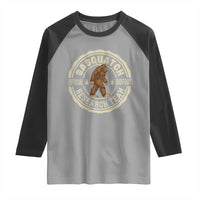 Funny Bigfoot Research Team Raglan Shirt Retro Official Sasquatch Forest Stroll - Wonder Print Shop