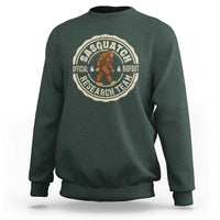 Funny Bigfoot Research Team Sweatshirt Retro Official Sasquatch Forest Stroll - Wonder Print Shop