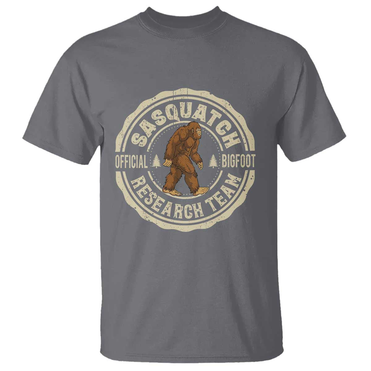 Funny Bigfoot Research Team T Shirt Retro Official Sasquatch Forest Stroll - Wonder Print Shop