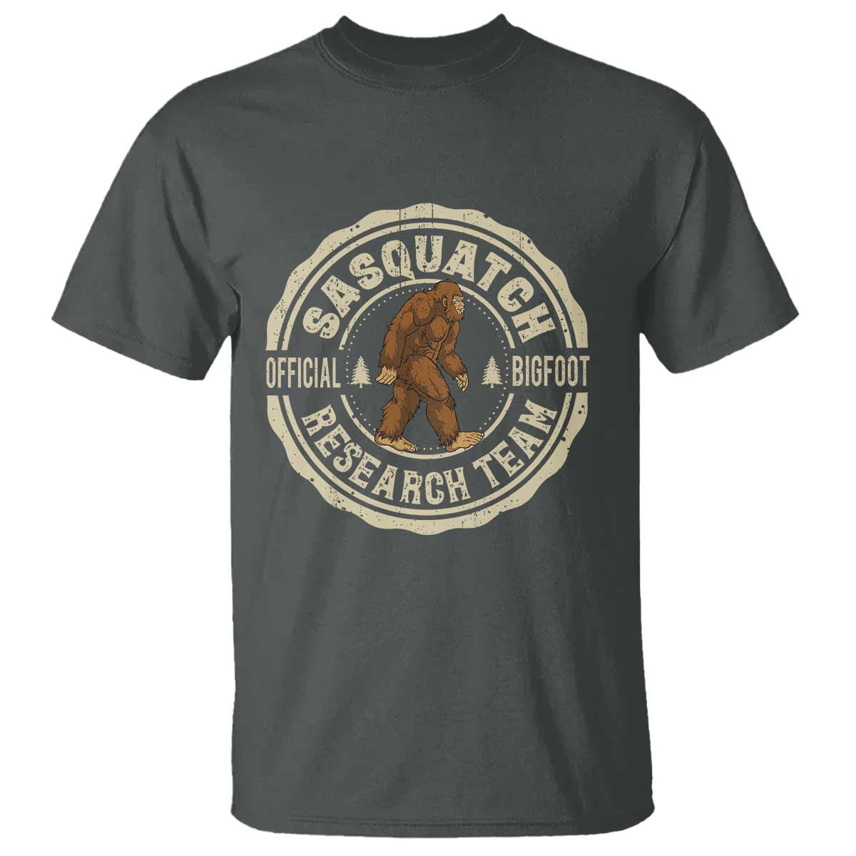 Funny Bigfoot Research Team T Shirt Retro Official Sasquatch Forest Stroll - Wonder Print Shop