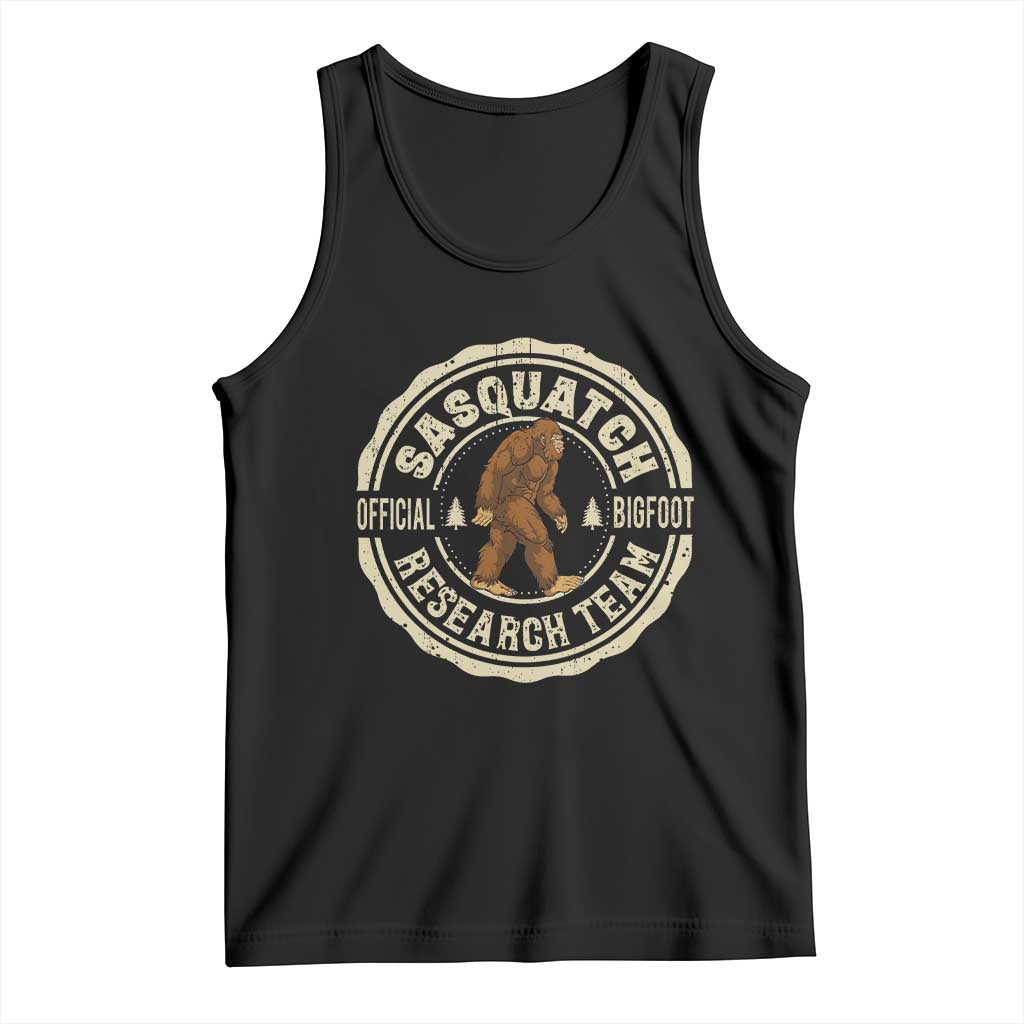 Funny Bigfoot Research Team Tank Top Retro Official Sasquatch Forest Stroll - Wonder Print Shop