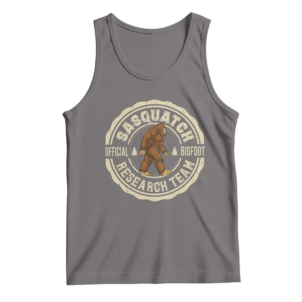 Funny Bigfoot Research Team Tank Top Retro Official Sasquatch Forest Stroll - Wonder Print Shop