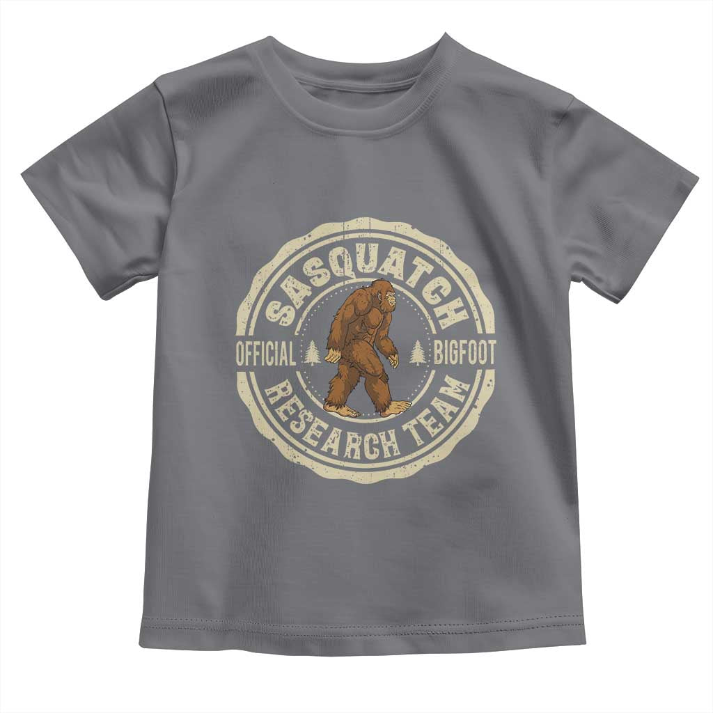 Funny Bigfoot Research Team Toddler T Shirt Retro Official Sasquatch Forest Stroll - Wonder Print Shop