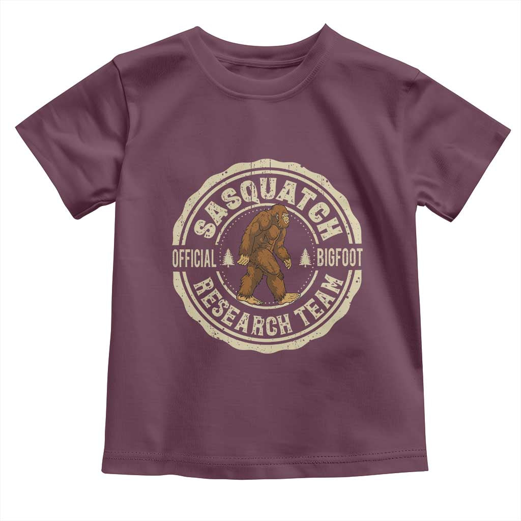 Funny Bigfoot Research Team Toddler T Shirt Retro Official Sasquatch Forest Stroll - Wonder Print Shop