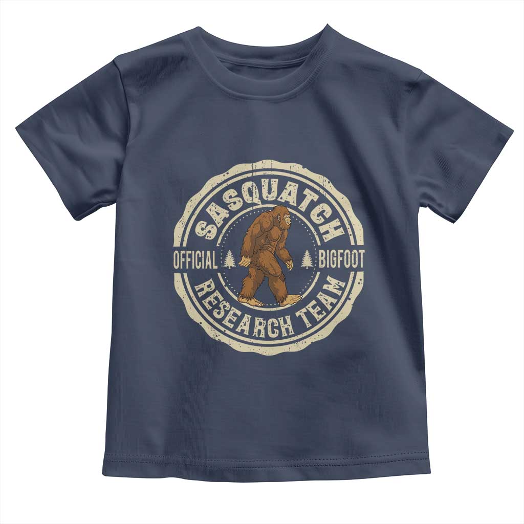 Funny Bigfoot Research Team Toddler T Shirt Retro Official Sasquatch Forest Stroll - Wonder Print Shop