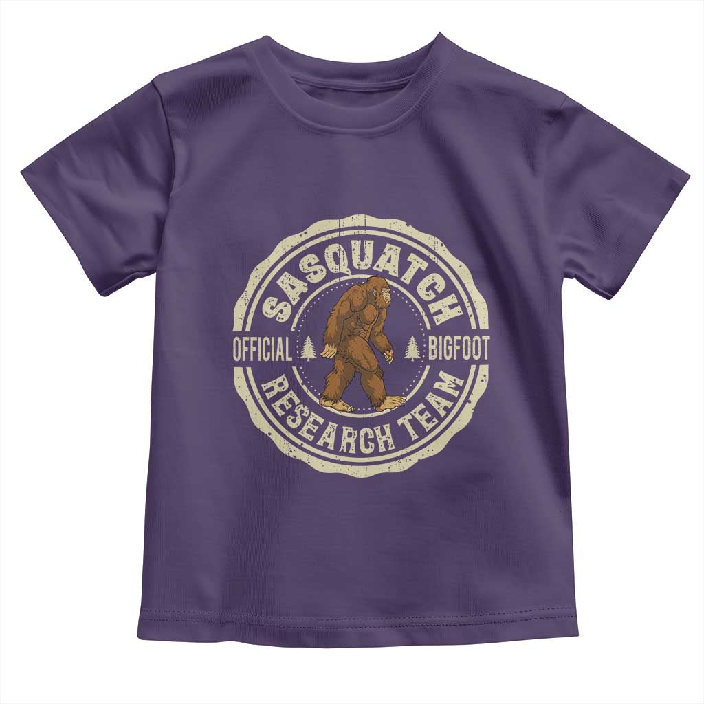 Funny Bigfoot Research Team Toddler T Shirt Retro Official Sasquatch Forest Stroll - Wonder Print Shop