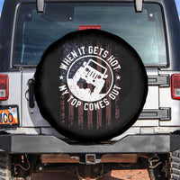 Funny When It Gets Hot My Top Comes Out Spare Tire Cover Off Road Car American Flag - Wonder Print Shop
