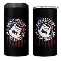 Funny When It Gets Hot My Top Comes Out 4 in 1 Can Cooler Tumbler Off Road Car American Flag - Wonder Print Shop
