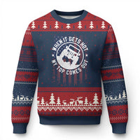 Funny When It Gets Hot My Top Comes Out Ugly Christmas Sweater Off Road Car American Flag - Wonder Print Shop