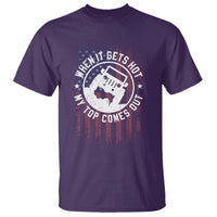 Funny When It Gets Hot My Top Comes Out T Shirt Off Road Car American Flag - Wonder Print Shop
