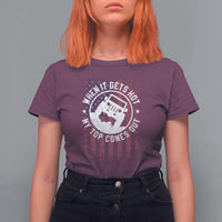 Funny When It Gets Hot My Top Comes Out T Shirt For Women Off Road Car American Flag - Wonder Print Shop