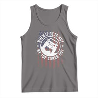 Funny When It Gets Hot My Top Comes Out Tank Top Off Road Car American Flag - Wonder Print Shop