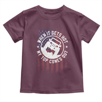 Funny When It Gets Hot My Top Comes Out Toddler T Shirt Off Road Car American Flag - Wonder Print Shop