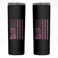 Off Road Car Wheel Pink Leopard Print American Flag Skinny Tumbler - Wonder Print Shop