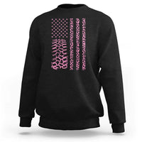 Off Road Car Wheel Pink Leopard Print American Flag Sweatshirt - Wonder Print Shop
