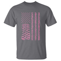 Off Road Car Wheel Pink Leopard Print American Flag T Shirt - Wonder Print Shop
