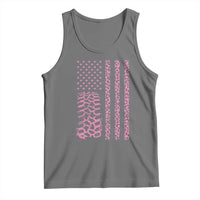 Off Road Car Wheel Pink Leopard Print American Flag Tank Top - Wonder Print Shop