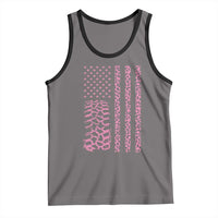 Off Road Car Wheel Pink Leopard Print American Flag Tank Top - Wonder Print Shop