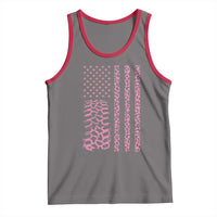 Off Road Car Wheel Pink Leopard Print American Flag Tank Top - Wonder Print Shop