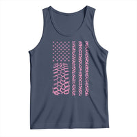 Off Road Car Wheel Pink Leopard Print American Flag Tank Top - Wonder Print Shop