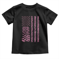 Off Road Car Wheel Pink Leopard Print American Flag Toddler T Shirt - Wonder Print Shop
