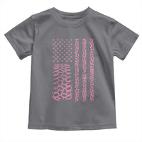 Off Road Car Wheel Pink Leopard Print American Flag Toddler T Shirt - Wonder Print Shop