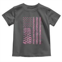 Off Road Car Wheel Pink Leopard Print American Flag Toddler T Shirt - Wonder Print Shop