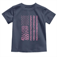 Off Road Car Wheel Pink Leopard Print American Flag Toddler T Shirt - Wonder Print Shop