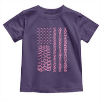 Off Road Car Wheel Pink Leopard Print American Flag Toddler T Shirt - Wonder Print Shop