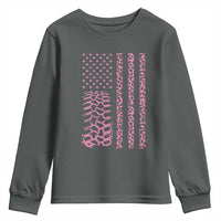 Off Road Car Wheel Pink Leopard Print American Flag Youth Sweatshirt - Wonder Print Shop