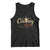 Funny Cowboy And Beer Tank Top Western Country Music Longhorn Skull - Wonder Print Shop