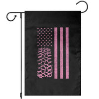 Off Road Car Wheel Vintage Pink American Flag Garden Flag - Wonder Print Shop