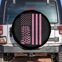 Off Road Car Wheel Vintage Pink American Flag Spare Tire Cover - Wonder Print Shop