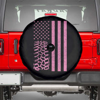 Off Road Car Wheel Vintage Pink American Flag Spare Tire Cover - Wonder Print Shop