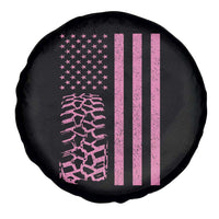 Off Road Car Wheel Vintage Pink American Flag Spare Tire Cover - Wonder Print Shop
