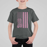 Off Road Car Wheel Vintage Pink American Flag T Shirt For Kid - Wonder Print Shop