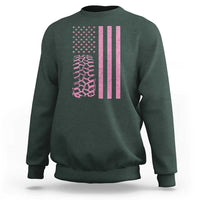 Off Road Car Wheel Vintage Pink American Flag Sweatshirt - Wonder Print Shop
