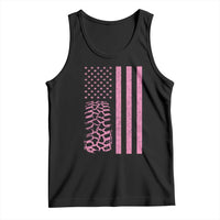 Off Road Car Wheel Vintage Pink American Flag Tank Top - Wonder Print Shop