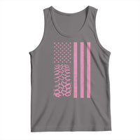 Off Road Car Wheel Vintage Pink American Flag Tank Top - Wonder Print Shop