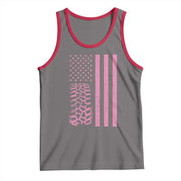 Off Road Car Wheel Vintage Pink American Flag Tank Top - Wonder Print Shop