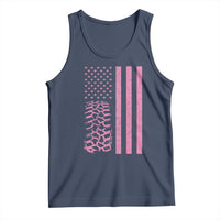Off Road Car Wheel Vintage Pink American Flag Tank Top - Wonder Print Shop