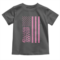 Off Road Car Wheel Vintage Pink American Flag Toddler T Shirt - Wonder Print Shop