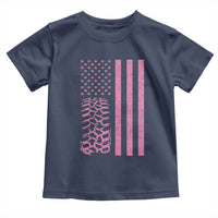 Off Road Car Wheel Vintage Pink American Flag Toddler T Shirt - Wonder Print Shop