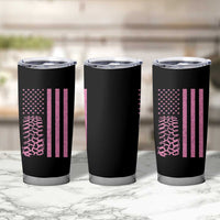 Off Road Car Wheel Vintage Pink American Flag Tumbler Cup - Wonder Print Shop